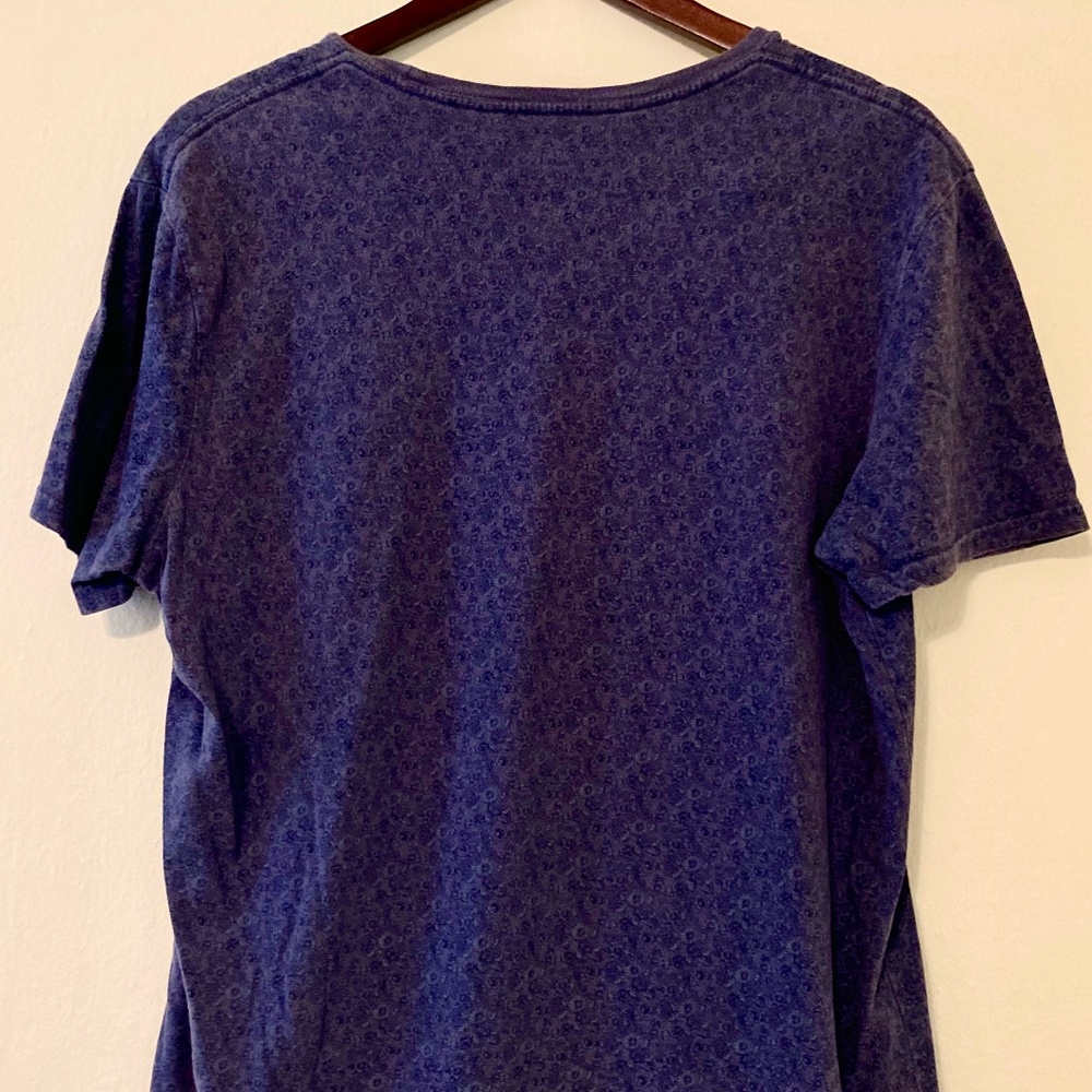 Goodfellow Purple/Blue Floral Design Flower Shirt